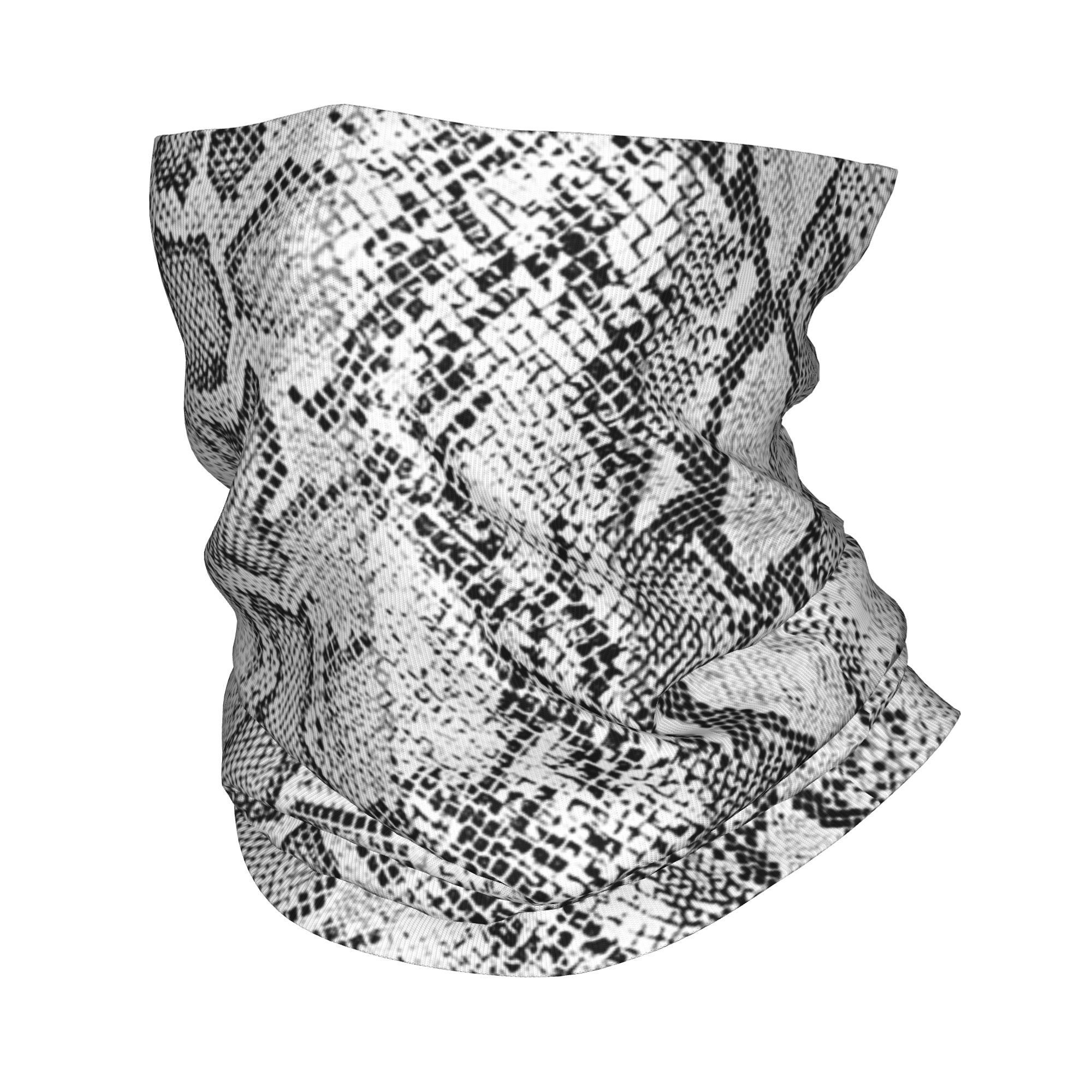 Off White Grey Snake Skin Patt - Bandana Blank White review and price