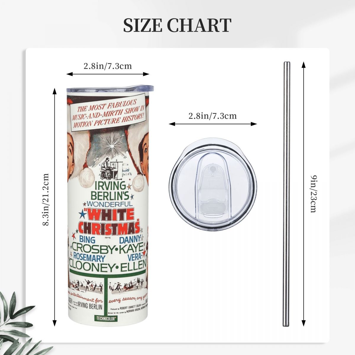 White Christmas - Bing Crosby, - Tumbler 20Oz White review and price