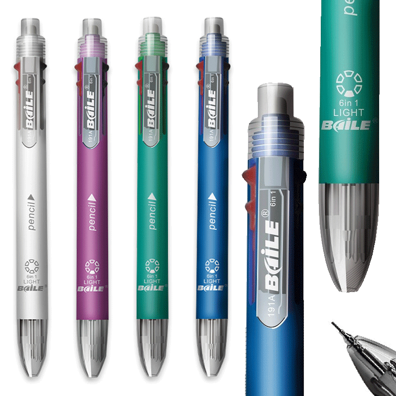 6 in 1 MultiColor Pen Ballpoin - Staedtler Pencil Lumocolor review and price