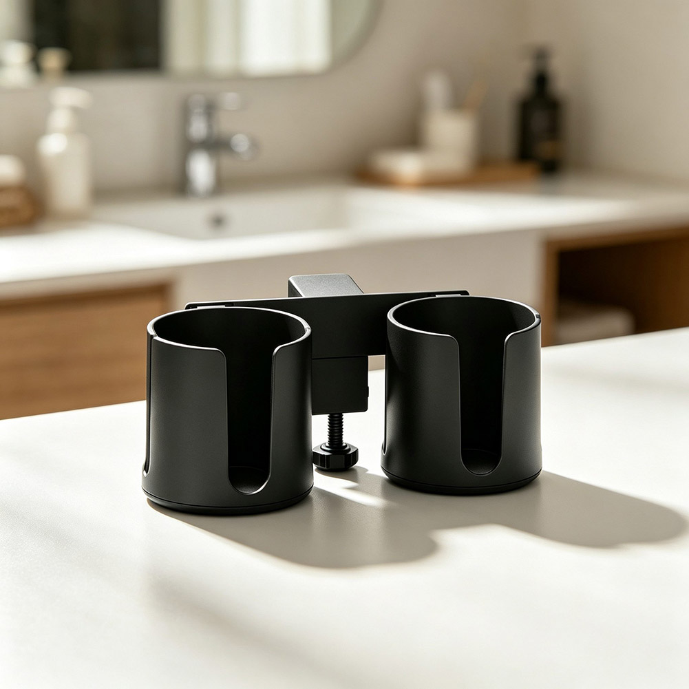 Double Cup Desk Clamp Holder f - Tumbler 20Oz White review and price