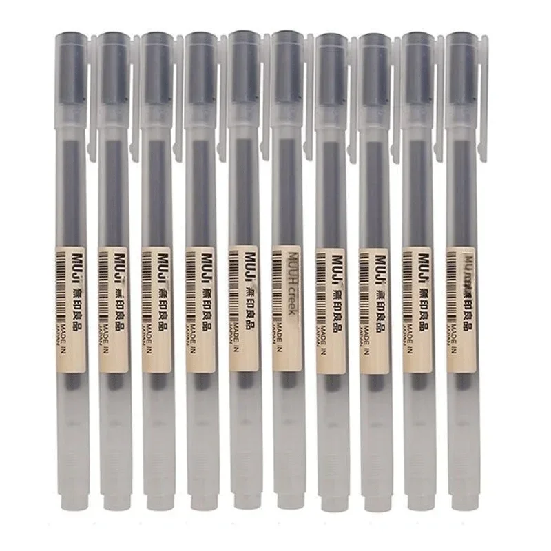 6/8Pcs/Set MUJIs Gel Pen Black - Pilot Pen G2 review and price