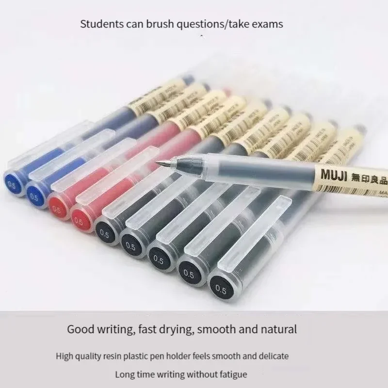 6/8Pcs/Set MUJIs Gel Pen Black - Pilot Pen G2 review and price