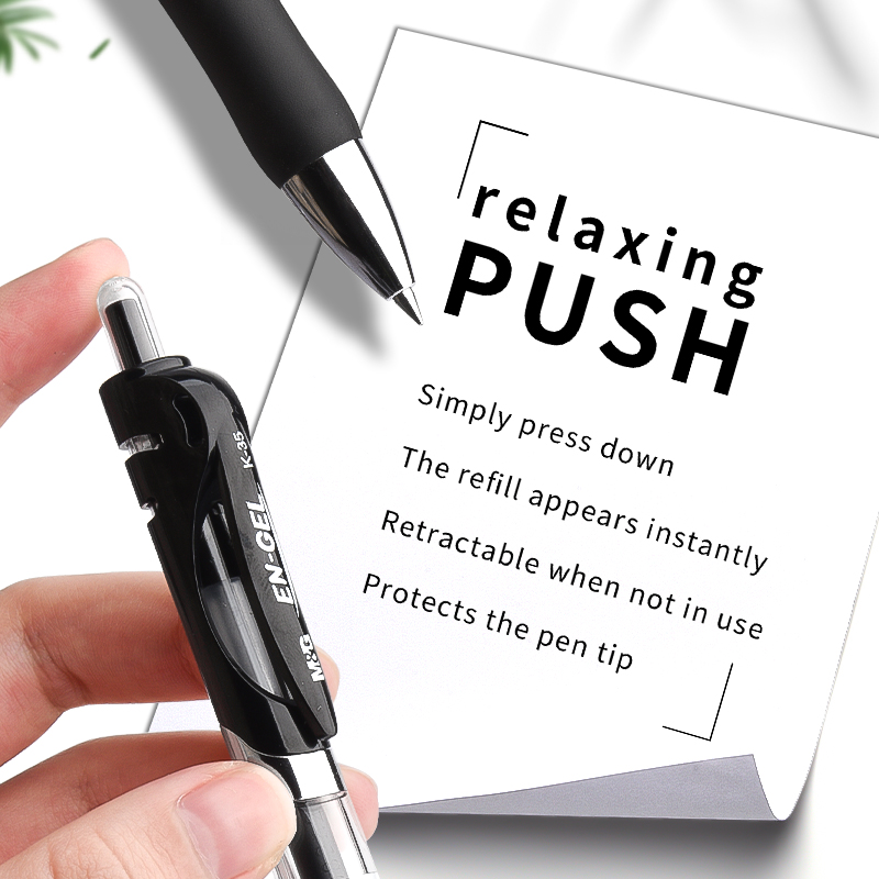 M&G Push-type Gel Pen 0.5 mm,  - Pilot Pen G2 review and price
