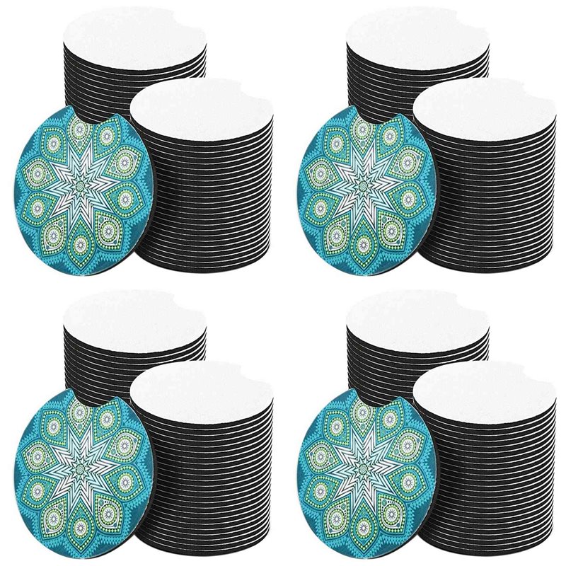 ABVS 200Pcs Sublimation Car Co - Coaster Sublimation Blank review and price